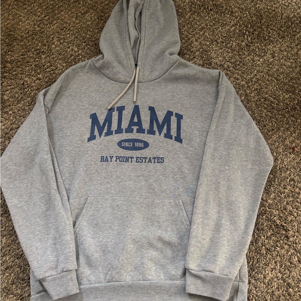 Gray Miami Hoodie